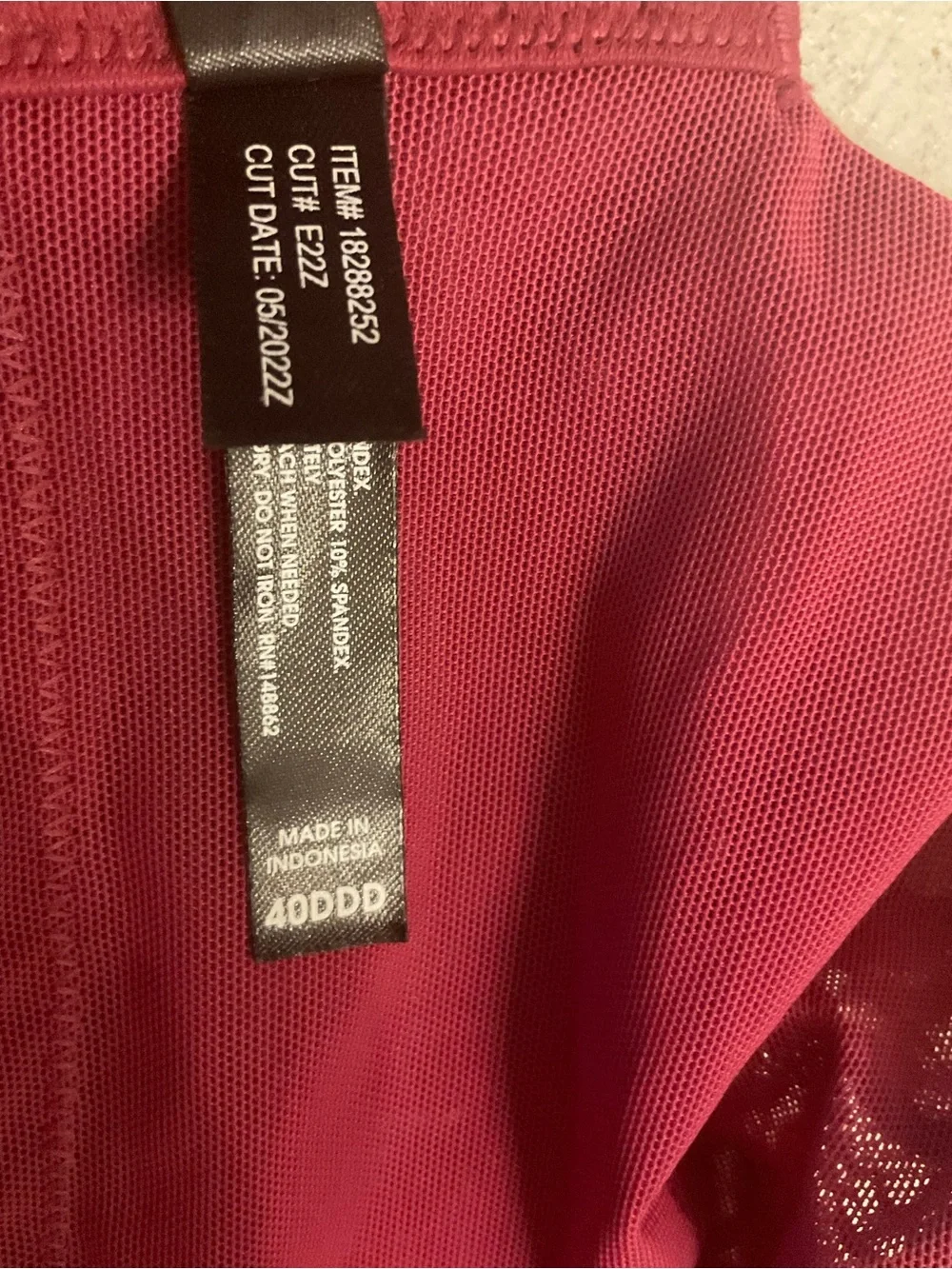 torrid Lace Full-Coverage Underwire Bra burgundy size 40DDD